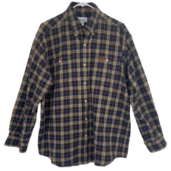 Carhartt Mens Cotton Flannel Size Large - Picture 1 of 6